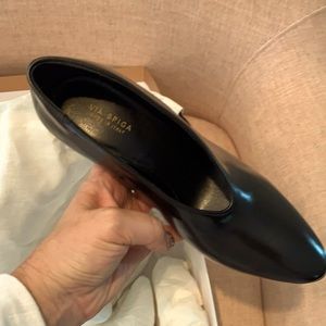 Via Spiga black chunky heel brand new never worn